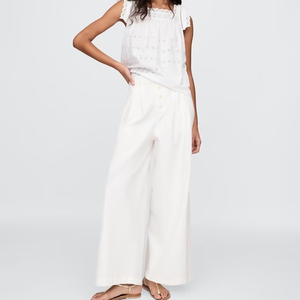 Gap × DÔEN High Rise Pleated Trousers